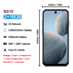 SOYES XS19 Mini Smartphone 3.88in 2GB RAM 16GB ROM Android10.0 Dual SIM Standby 3G Network Social Media App Wifi Small Phone