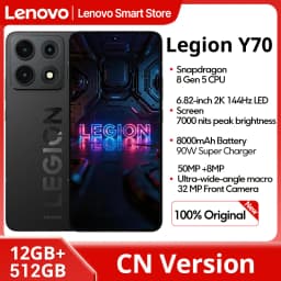 Lenovo Legion Y70 2026 Gaming Smartphone CN Version Snapdragon 8 Gen 5 CPU 6.82 Inch 144Hz Display 8000mAh 90W Cellphone
