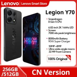 Lenovo Legion Y70 2026 Gaming Smartphone CN Version Snapdragon 8 Gen 5 CPU 6.82 Inch 144Hz Display 8000mAh 90W Cellphone