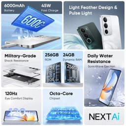 realme C71 4G Smartphone 6.67-inch 120Hz 6300mAh Massive Battery 45W Fast Charging 50MP AI Camera IP64 Waterproof without charger