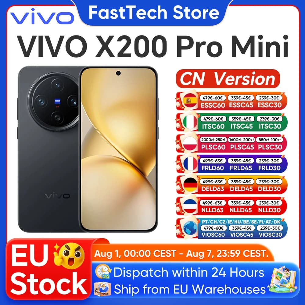 VIVO X200 Pro Mini OriginOs 5 6.31"AMOLED 120HZ Display Dimensity OTA 5700mAh 90W 50MP Camera Support Google CN Version VIVO New