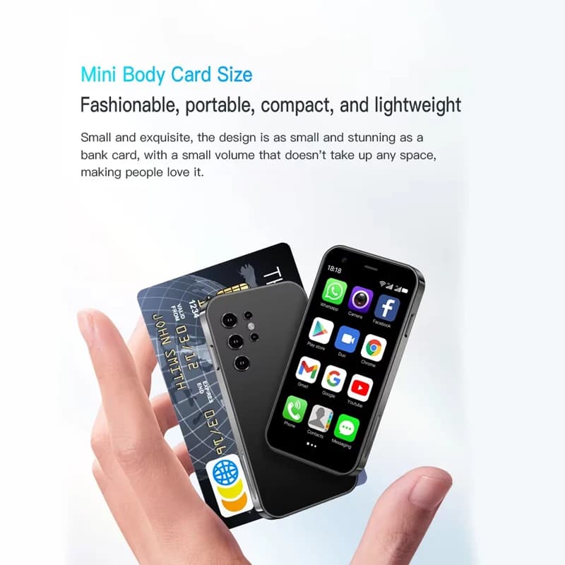 Android Smartphone 3+32GB Dual SIM, 3.0-inch Portable Small Phone, Compact Gift Phone for Children and the Elderly