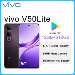 VIVO V50 Lite 5G 6.77" 120Hz Screen Large Storage Smartphone 12GB+512GB 50MP Camera 6500mAh Big Battery Type-C Dual SIM  Phone