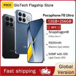 POCO F8 Ultra Global Version Smartphone Snapdragon 8 Elite Gen 5 50MP 6.9" 120Hz display 6500mAh battery