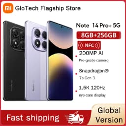 Global version Xiaomi Redmi Note 14 Pro+ 5G Smartphone Snapdragon® 7s Gen 3 120W HyperCharge 6.67 AMOLED display 200MP AI camera