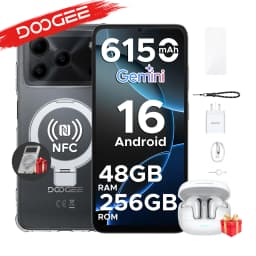 DOOGEE Note56 Plus VIP Edition Android 16 Gemini AI "battery 6150 mAh 48 Go RAM (6 + 42) 256 Go ROM Mobile Phone