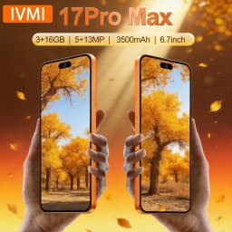 IVMI 17Pro Max Smartphone Android 10.0 Dual SIM 6.7‘’ 3GB RAM 16GB ROM 4G WIFI Play Store Fingerprint Face ID Mobile Phones