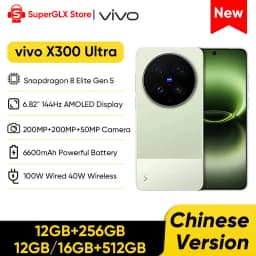 vivo X300 Ultra 5G Smartphone 6.82’’ 144Hz AMOLED Display Snapdragon 8 Elite Gen 5 Dual 200MP Camera 6600mAh Battery 100W Charge