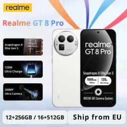 Realme GT 8 Pro 5G Smartphone 200MP Ultra Camera Snapdragon 8 Elite Gen 5 6.79'' AMOLED 7000mAh NFC Without Charger