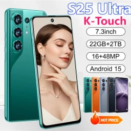 K-Touch High-quality S25 Ultra 22G+2TB Cell Phone Android 15 Smartphone 7.3HD Mobile Phones 5G Dual SIM 8000mAh 16+48MP Camera Cellphones