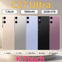 K-Touch New C27 Ultra 7.3HD Mobile Phones 7800mAh Smartphone 22G+2TB Cell Phone 5G Dual SIM Android 15 Unlocked 16+48MP Global Version Cellphones