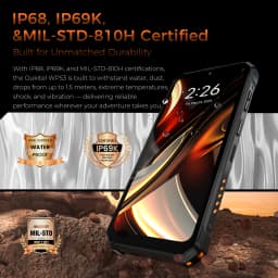 OUKITEL WP53 Rugged Phone, 24GB+128GB 11000mAh Android 15 6.52" NFC 13MP Camera Cell Phone, 128dB Loudspeaker