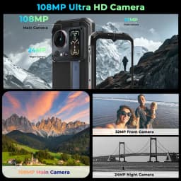 HOTWAV Cyber 16 Pro Rugged Phone G100 108MP Mobile Phone 6.6'' FHD Display 8GB 512GB 6280mAh 33W Smartphone Android 15 Cellphone