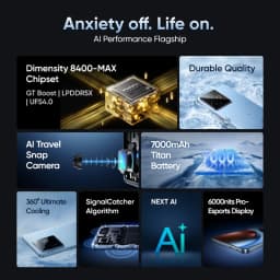 Realme GT 7T 5G 12 + 256/512GB Smartphone, Mediatek Dimension 8400 Max, mAh Battery 120W Bypass Charge, 50 MP Camera, 6.8-inch 120Hz Amole Display, IP68/IP69 Android 15 Mobile Phone