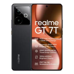 Realme GT 7T 5G 12 + 256/512GB Smartphone, Mediatek Dimension 8400 Max, mAh Battery 120W Bypass Charge, 50 MP Camera, 6.8-inch 120Hz Amole Display, IP68/IP69 Android 15 Mobile Phone