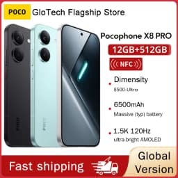 Global Version POCO X8 Pro Dimensity 8500-Ultra 50MP Sony lMX882 with OIS 1.5K 120Hz ultra-bright AMOLED display 6500mAh battery