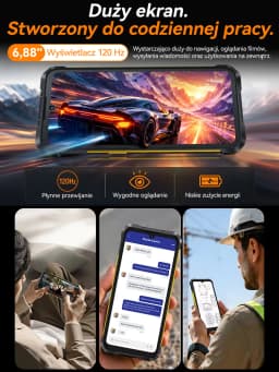 [Shipping From France] Cubot KingKong ES 5 Rugged Smartphone Android 16 Up to 12GB RAM(6+6) 128GB ROM/ 24GB RAM(12+12) 256GB ROM 6.88-Inch 120Hz Screen 7000mAh Battery NFC Face Recognition Fingerprint Recognition IP69K 64MP+16MP SCT620 Octa-core Processor