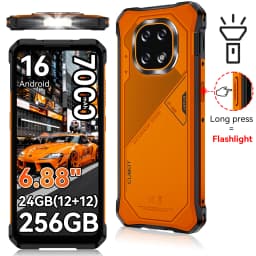 [Shipping From France] Cubot KingKong ES 5 Rugged Smartphone Android 16 Up to 12GB RAM(6+6) 128GB ROM/ 24GB RAM(12+12) 256GB ROM 6.88-Inch 120Hz Screen 7000mAh Battery NFC Face Recognition Fingerprint Recognition IP69K 64MP+16MP SCT620 Octa-core Processor