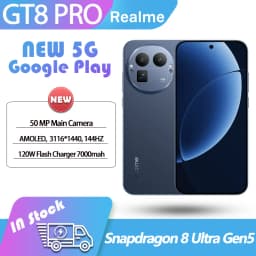 Realme GT8 PRO 5G phone Snapdragon 8 Elite Gen5 144Hz AMOLED 7000mAH 120W SuperCharger 50MP Camera OTG GooglePlay