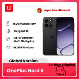 2026 NEW smartphone OnePlus Nord 6 Smartphone, Global Edition,12+512GB,7500mAh Battery,Snapdragon 8 Series,165Hz , 50MP Camera,Without Charger