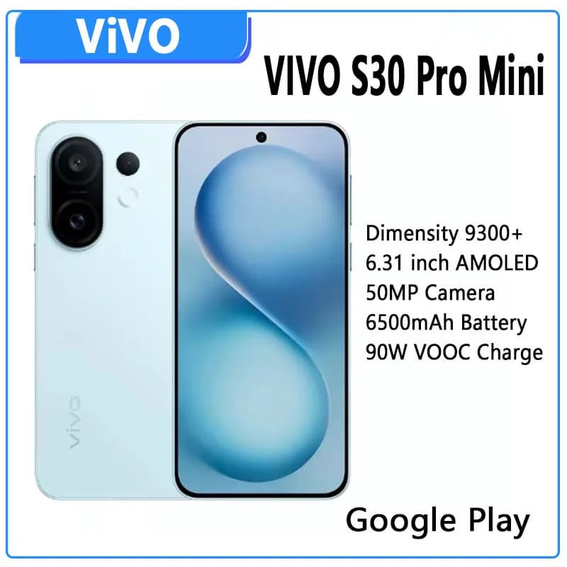 Vivo S30 Pro mini 5G Smart Phone 6.31 120Hz AMOLED Screen Dimensity 9300+ 6500mAh Battery 90W SuperCharge 50MP Main Camera