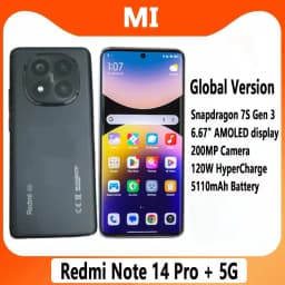 Xiaomi Redmi Note 14 Pro Plus 5G Global Version Snapdragon 7s Gen 3 120W HyperCharge 200MP 6.67" AMOLED Display Smartphone
