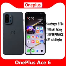 Unlocked OnePlus Ace 6 China Version 6.83inch AMOLED 120Hz Snapdragon8 Elite 50MP 7800Mah 120W Flash Charger NFC OTA PLQ110