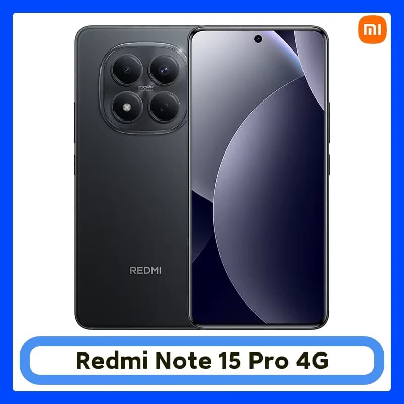 Global Version Redmi Note 15 Pro 4G Smartphone 6500mAh 45W Battery 200MP OIS Main Camera 6.77" 120Hz Display Xiaomi Cellphone
