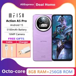 IIIF150 Action A5 Pro 8GB+256GB 5G Smartphone Dual Screen Design 6.8‘’ HD+HAA Display 5100mAh Telephone Portable Android 15