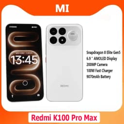 Xiaomi Redmi K100 Pro Max Brand Snapdragon 8 Elite Gen5 6.9" AMOLED Screen 200MP Camera 100W 9070mAh HyperOS 3 CN Version