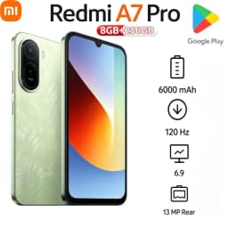 2026xiaomi Redmi A7 Pro Global Version Smartphone, 6.9" 120Hz Large Screen, 6000mAh Battery, 13MP Dual Camera Mobile Phone