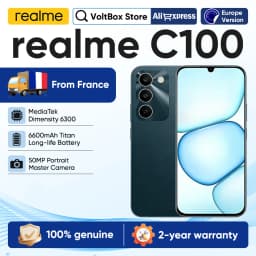 realme C100 5G Smartphone 6600mAh Large Battery 6.8‘’ 144Hz Display 45W charge IP64 Waterproof Dustproof Dual SIM Android 16 Budget Phone