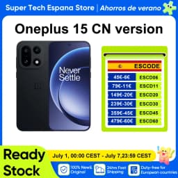 OnePlus 15 5G Smartphone Snapdragon 8 Gen 5 6.78” AMOLED 165Hz 7300mAh 120W 50MP Cámaras Triple