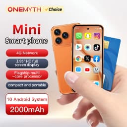 ONEMYTH A19 Pro 4G Mini Smartphone 3.95 Inches Android 10 System 2GB RAM 16GB ROM Dual SIM Standby 2000mAh Battery Small Phone