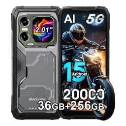 Blackview XPLORE 1 Rugged Smartphone, 5G Waterproof Outdoor Smartphone Android 15, 6.78'' 2.4K Display, 256GB/512GB, 20000mAh