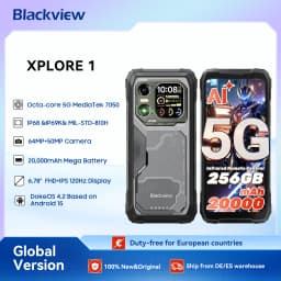 Blackview XPLORE 1 Rugged Smartphone, 5G Waterproof Outdoor Smartphone Android 15, 6.78'' 2.4K Display, 256GB/512GB, 20000mAh