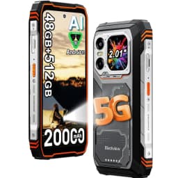 Blackview XPLORE 1 Rugged Smartphone, 5G Waterproof Outdoor Smartphone Android 15, 6.78'' 2.4K Display, 256GB/512GB, 20000mAh
