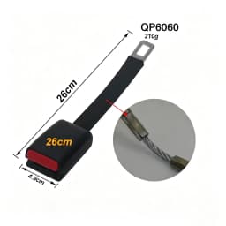 Universal Car Safety Belt 23cm Seat Belt Extension Plug Buckle Seatbelt Clip Adjustable Extender Child Universal Lengthening