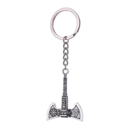 Dreamtimes Viking Axe Pendant Keychain Stainless Steel Men's Celtic Rune Vintage Protector Jewelry Gift Wholesale