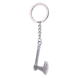 Dreamtimes Viking Axe Pendant Keychain Stainless Steel Men's Celtic Rune Vintage Protector Jewelry Gift Wholesale