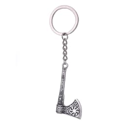 Dreamtimes Viking Axe Pendant Keychain Stainless Steel Men's Celtic Rune Vintage Protector Jewelry Gift Wholesale