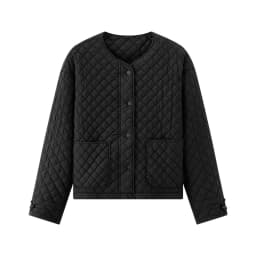 Semir Coats Women Padded Textured Diamond Inner Layer Loose Casual 2025 Winter Drawstring Lightweight Cotton Jackets for Woman