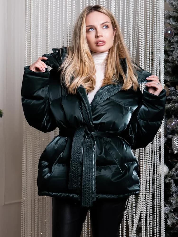 Casual Long Sleeve Thicken Zipper Female Coat 2025 Winter New Solid Women Padded Jacket Fashion Lady Warm Outerwear High Street