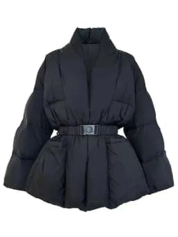 LANMREM Cotton Padded Coat With Belt Long Sleeves Big Size Solid Warm Jacket 2024 Winter New Female Fashion Streetwear 2Z288516