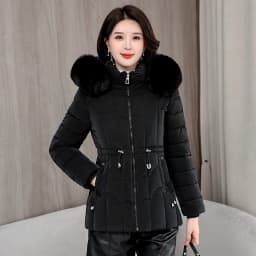 Winter 2026 New Down Jacket Women Parkas Fashion High-Quality Warm Cotton Padded Coat Ladies Short Overcoat Hooded Overwear Tops