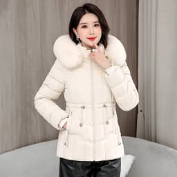 Winter 2026 New Down Jacket Women Parkas Fashion High-Quality Warm Cotton Padded Coat Ladies Short Overcoat Hooded Overwear Tops