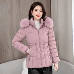 Winter 2026 New Down Jacket Women Parkas Fashion High-Quality Warm Cotton Padded Coat Ladies Short Overcoat Hooded Overwear Tops