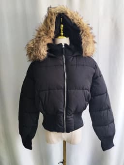 Neploe Fur Collar Hoody Slim Waist Bread Parkas Fashion Premium Elegant Warm Women Clothing Lovely Zip Patchwork Casual Coats