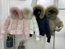 Neploe Fur Collar Hoody Slim Waist Bread Parkas Fashion Premium Elegant Warm Women Clothing Lovely Zip Patchwork Casual Coats