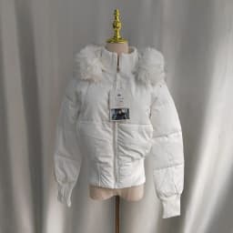 Neploe Fur Collar Hoody Slim Waist Bread Parkas Fashion Premium Elegant Warm Women Clothing Lovely Zip Patchwork Casual Coats